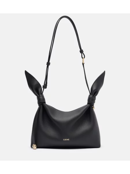 Fular Loewe din piele negru