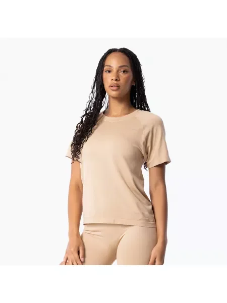 Дамска тренировъчна тениска Carpatree Simply Seamless perfrct beige бежово