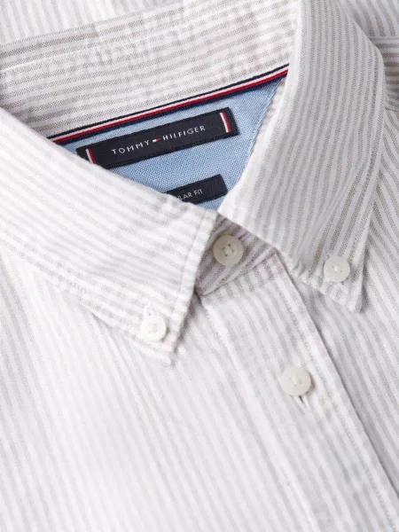Csíkos twill ing Tommy Hilfiger nyomtatás fehér
