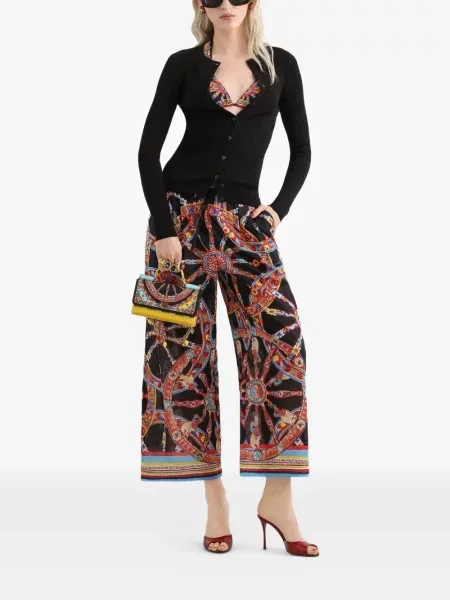 Плетена жилетка Dolce & Gabbana черно