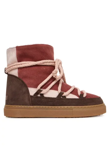 Inuikii Škornji za sneg Patchwork Bordo rdeča