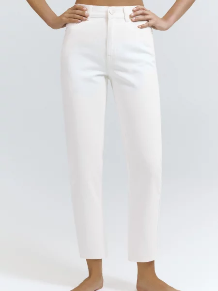 Pull&Bear Jeans denim alb