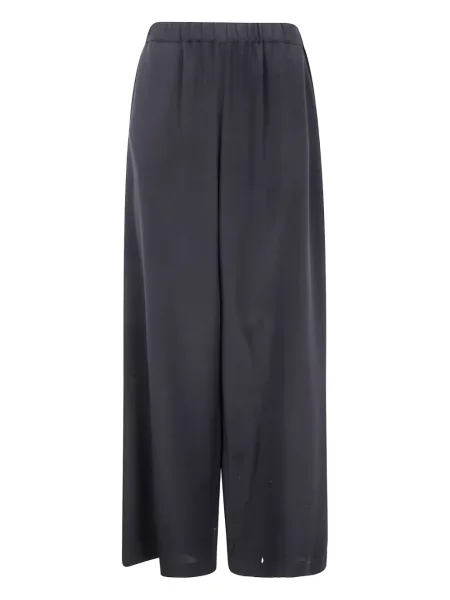 Pantaloni Max Mara de mătase negru