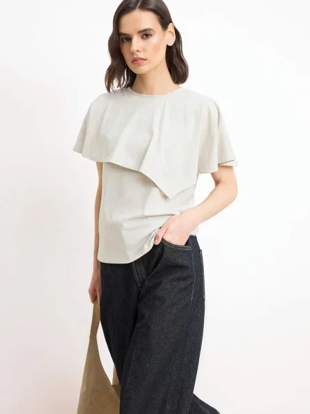 Trendyol Tricou deschis gri