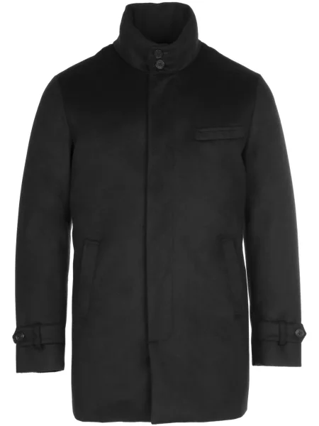 Palton Norwegian Wool de lână negru