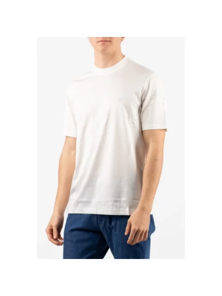 Koszulka Emporio Armani z logo biała