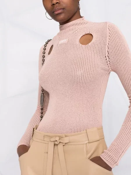 Top Off-white bílý