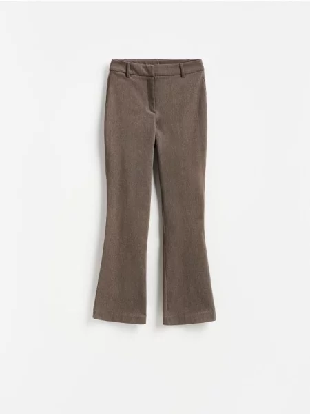 Reserved Pantaloni flare bej