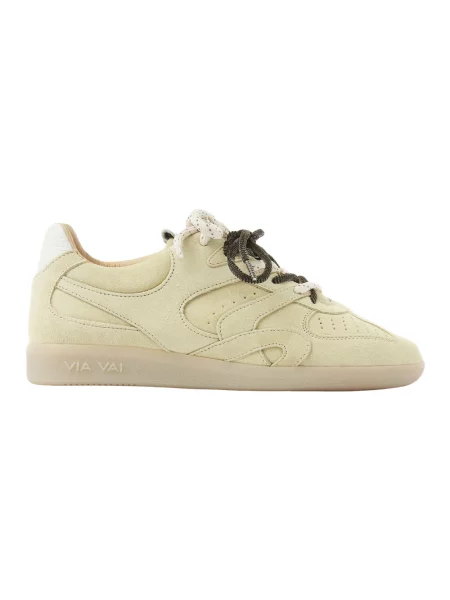 Sneakersy Via Vai skórzane żółte