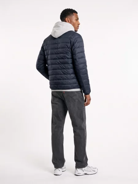 Emporio Armani Vatovaná bunda PNGPZ Tmavomodrá modrá