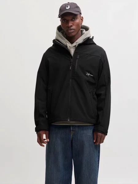 JACK & JONES Geacă de primăvară-toamnă JJLupo' negru