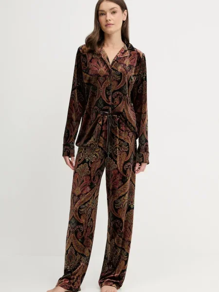 Пижама Lauren Ralph Lauren дамска черно