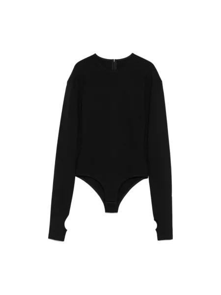 Body Mm6 Maison Margiela z długim rękawem czarny