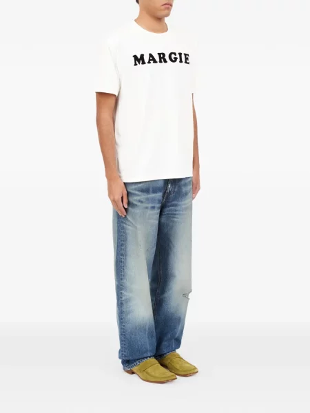 Tricou Mm6 Maison Margiela cu imagine alb