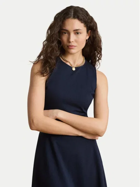Lauren Ralph Lauren Šaty MODERN PONTE námořnická modř