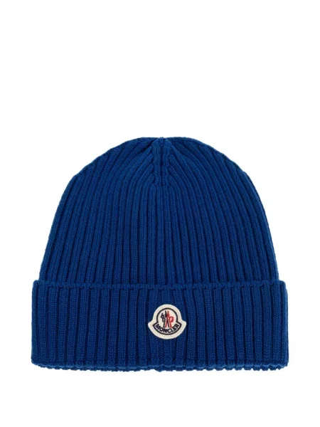 Czapka dziecięca Moncler Enfant niebieska