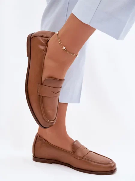 Kožené mokasíny Vinceza bílé