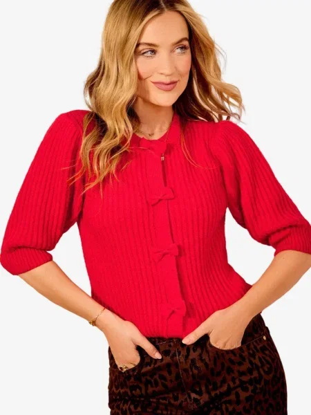 Love & roses Pletena jopa rdeča