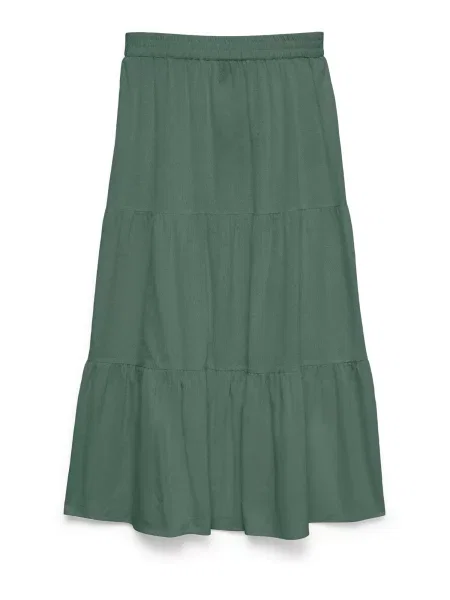 VERO MODA Sukně VMDICTHE tmavě zelená