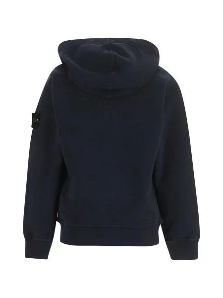 Bluza z kapturem dziecięca Stone Island niebieska