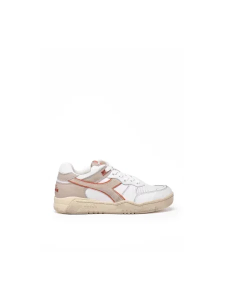 Sneakersy Diadora skórzane z przetarciami