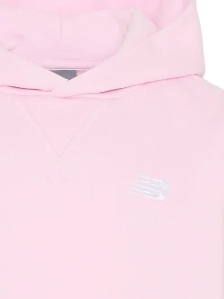 Bluza z kapturem dziecięca New Balance różowa