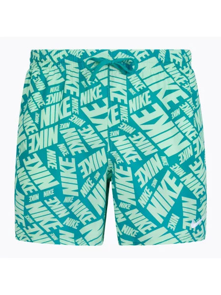 Мъжки шорти за плуване Nike Tossed 5" Volley vapor green синьо
