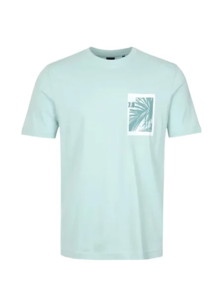 Tricou Boss cu imagine albastru