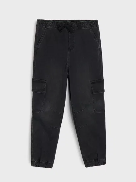 Sinsay cargo džíny jogger comfort černá