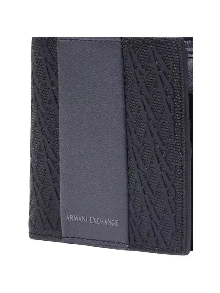Armani Exchange peňaženka pánska z imitácie kože čierna