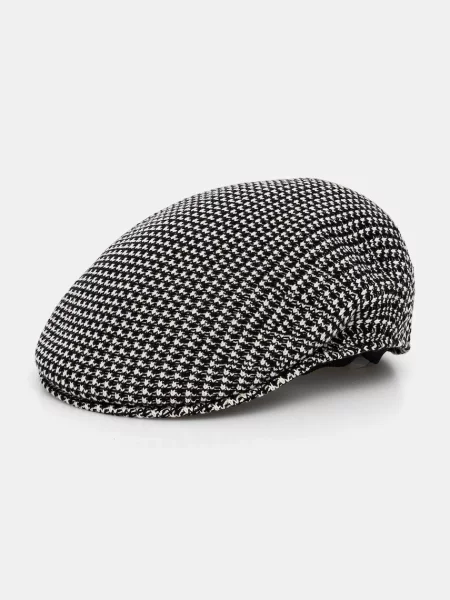 Каскет с вълна Kangol GRID KNIT черно