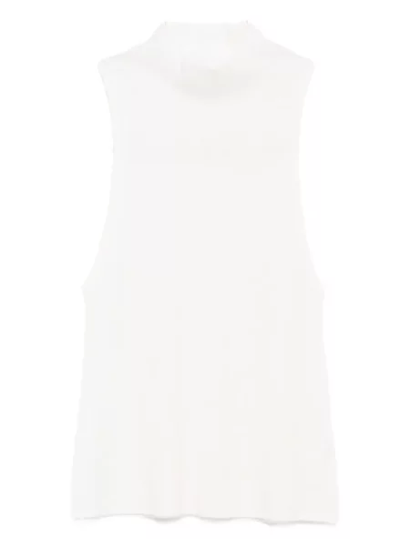 Kamizelka St. Agni prążkowana biała