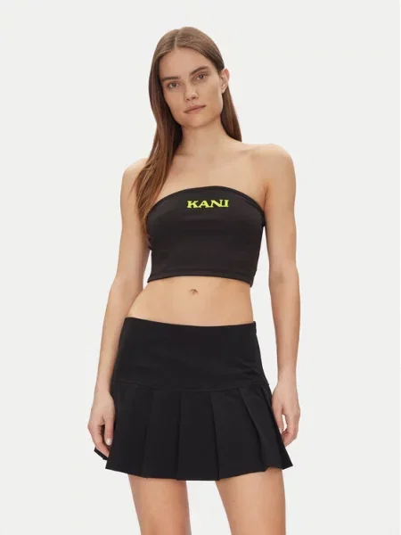 Karl Kani Marškinėliai Retro Bandeau juoda