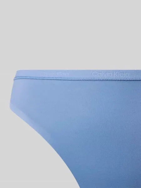 Stringi z elastycznym Calvin Klein Underwear błękitne