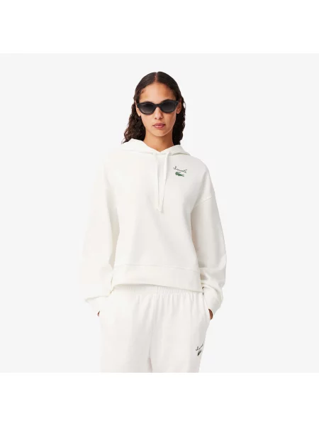Lacoste толстовка Oversized Fit біла