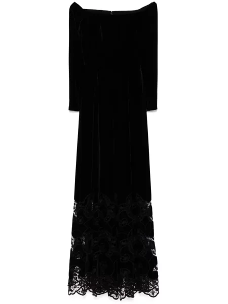 Rochie Elie Saab cu broderie de catifea de costum negru