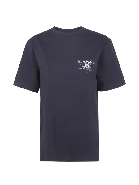 Tricou Daily Paper cu imagine albastru