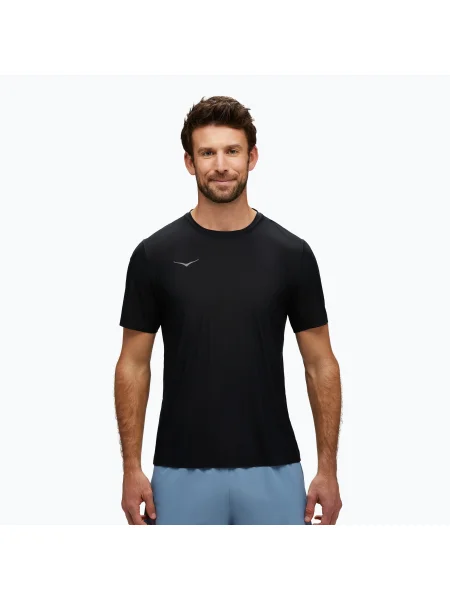 Tricou pentru bărbați HOKA Airolite Run negru