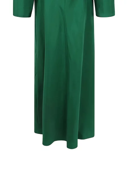 Lung rochie maxi Róhe de mătase verde