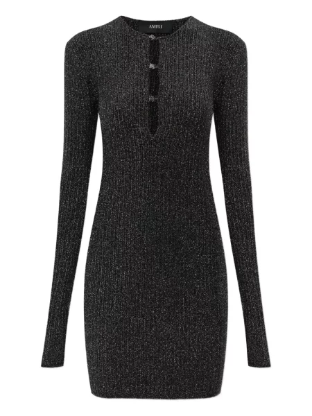 Rochie maxi Amiri lungă de costum negru