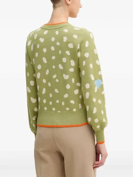Cardigan Never Fully Dressed cu broderie verde