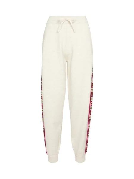 Spodnie dresowe Isabel Marant żakardowe białe