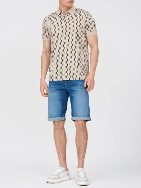 Поло Karl Lagerfeld бежевое