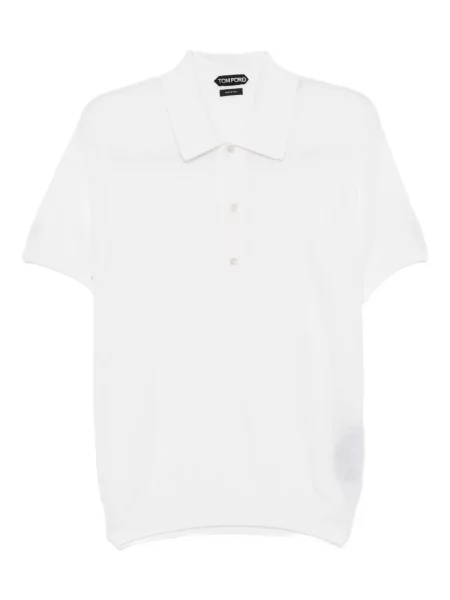 Polo Tom Ford tricotate alb