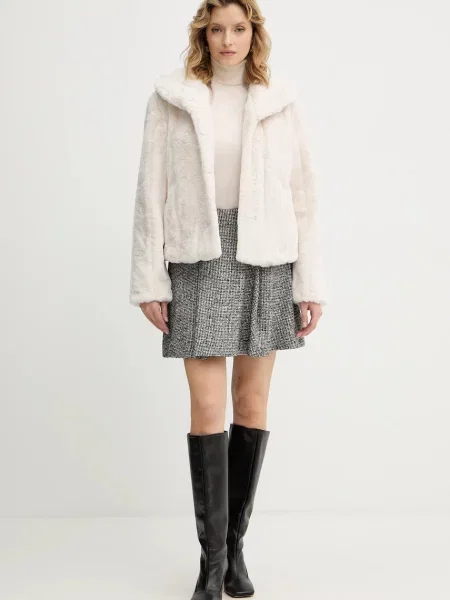 Palton de blană Guess bej