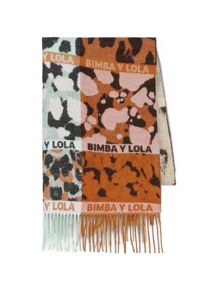 Fular Bimba Y Lola cu dungi cu imagine portocaliu
