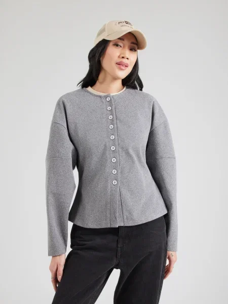 VERO MODA Pletena jopa VMKlea pegasto siva