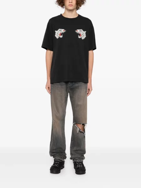 Tricou Melt cu dungi de tigru negru
