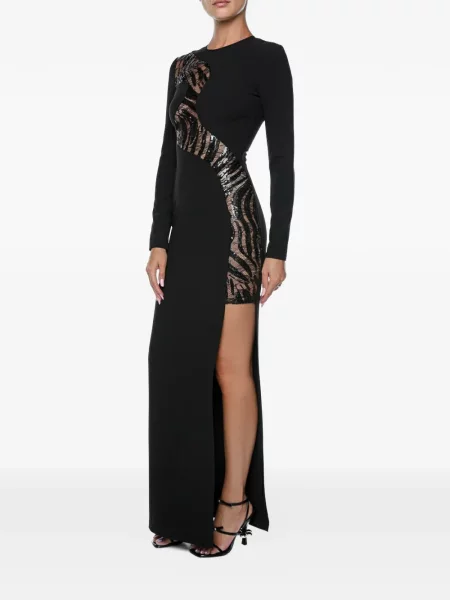Rochie maxi Just Cavalli cu paiete negru