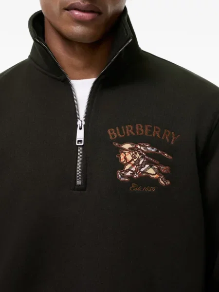 Pulover Burberry în carouri maro